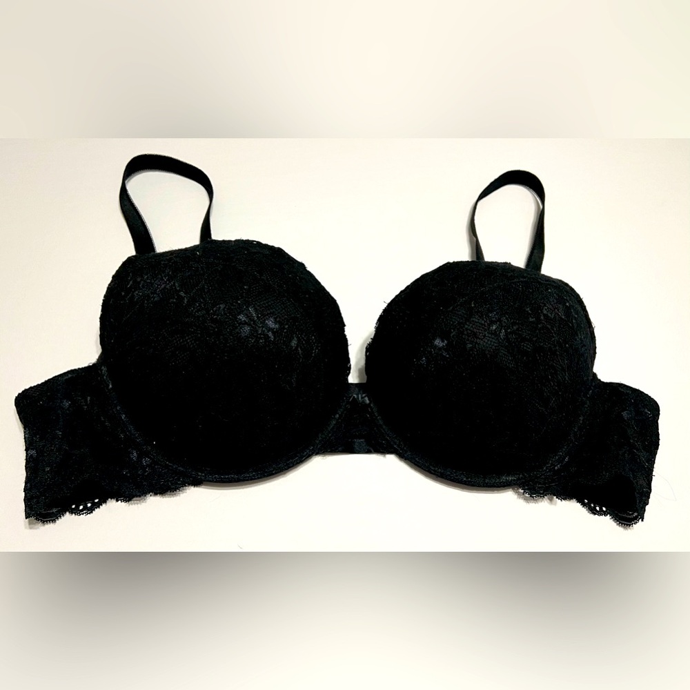 Torrid black lace push up bra